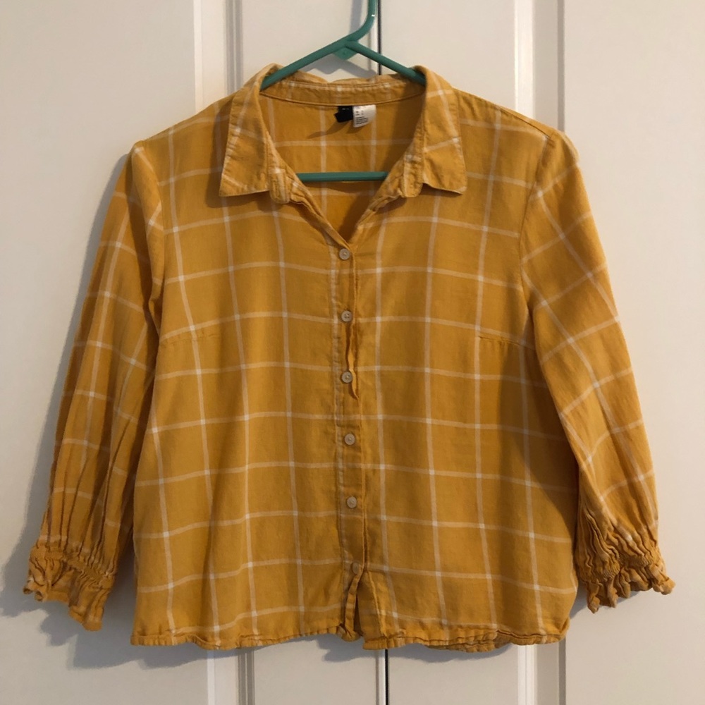 H&M Collared Plaid Divided